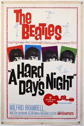 Beatles A Hard Day's Night poster