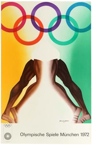 1972 Summer Olympics Munich poster