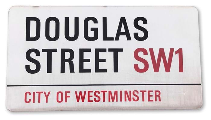 Douglas Street sign