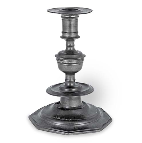Charles II pewter candlestick