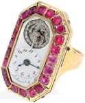 George Achard ruby and diamond ring watch from c.1780 emerges at Hamburg sale