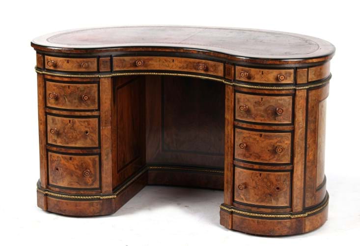 Victorian walnut desk