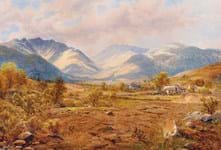 Watercolour showing rail reaching the Highlands sold to local community