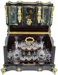 Napoleon III decanters and glasses offered in Florida