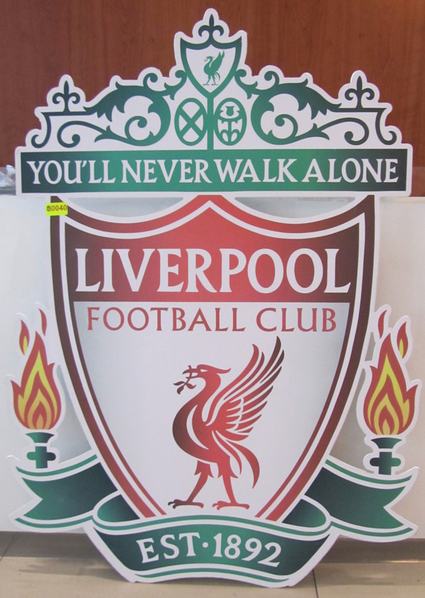 Metal Bedroom Sign CHAMPIONS OF EUROPE Liverpool F.C 