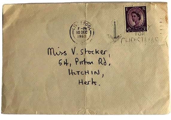 Envelope to a Beatles letter
