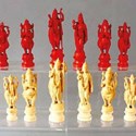  Indian ivory chess set 
