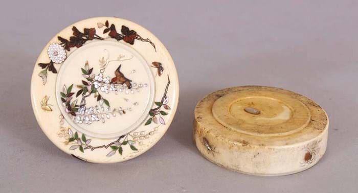 Ivory box and lid