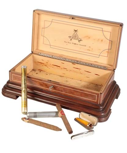 Churchill's rosewood cigar box
