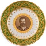 Sèvres plate with portrait of the artist Annibale Carracci offered in Bordeaux