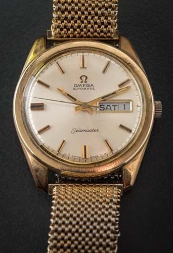 An Omega Seamaster wristwatch