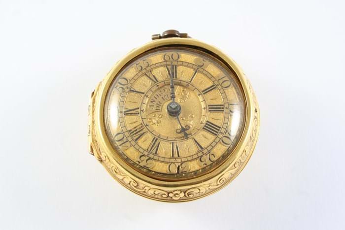 A pocket watch made by Andrew Dickie