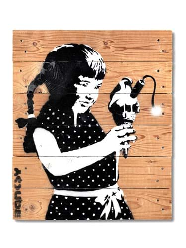 Banksy’s Girl with Ice Cream on Palette’