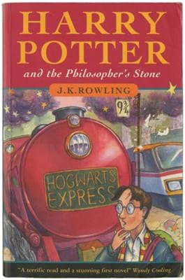 First paperback edition of ‘Harry Potter and the Philosopher's Stone’ by JK Rowling