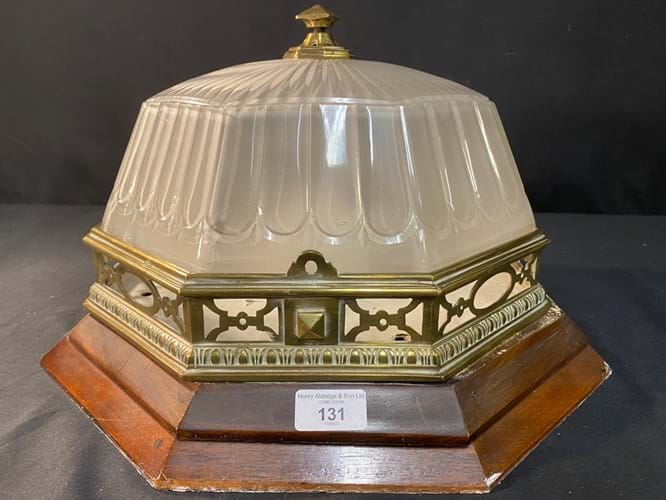 RMS Olympic octagonal ceiling light 