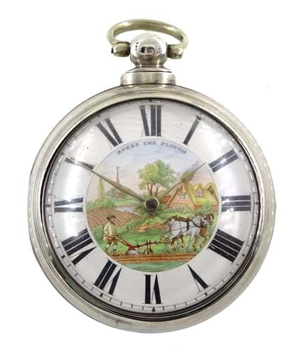 A Speed the Plough pocket watch