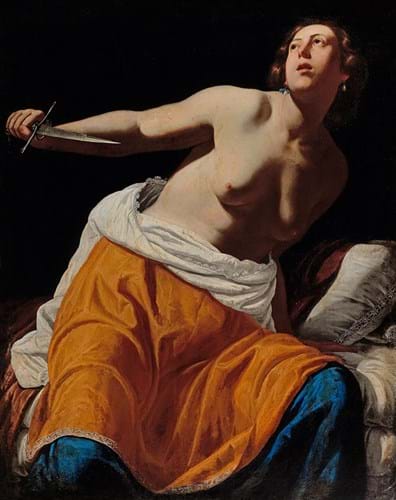 Lucretia by Artemisia Gentileschi