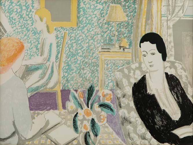 ‘The School Room’, a lithograph by Vanessa Bell