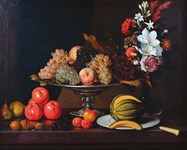 Seasonal offering of fruit and flowers in Berne auction