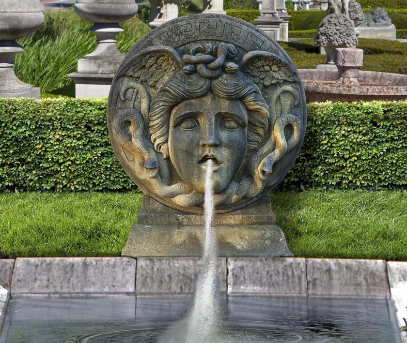 A wall fountain