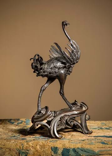 Bronze ostrich by ‘workshop of Giambologna’