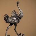 Bronze model of an ostrich