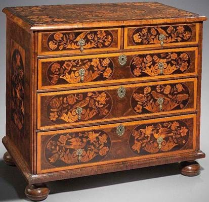 William & Mary chest of drawers