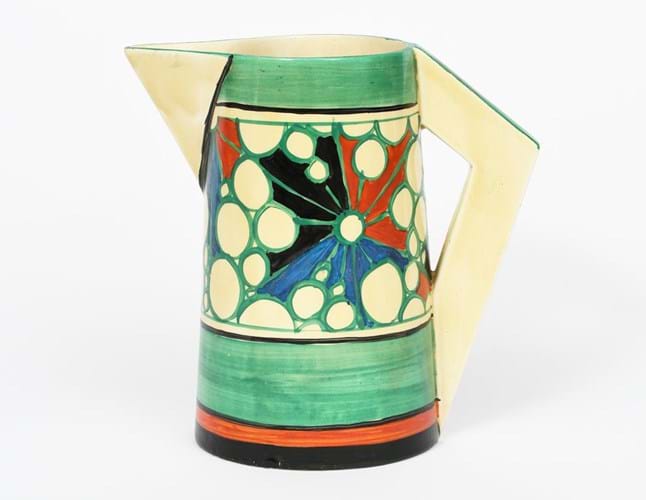 A Clarice Cliff ‘Broth’ Fantasque Bizarre conical jug