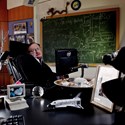 Professor Stephen Hawking in his office