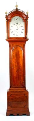 George III mahogany longcase clock by Thomas Hale, London