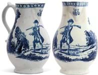 Inscribed Lowestoft jug can be linked to factory owner