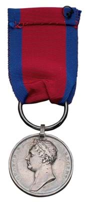 Waterloo Medal awarded to Captain Edwin Sandys