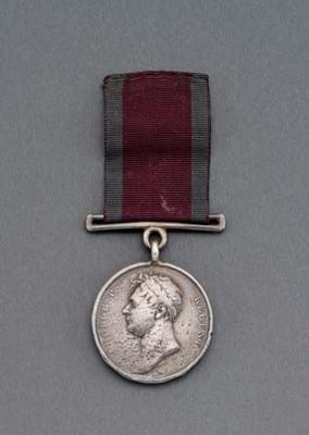 Waterloo Medal awarded to Trooper John Hughes