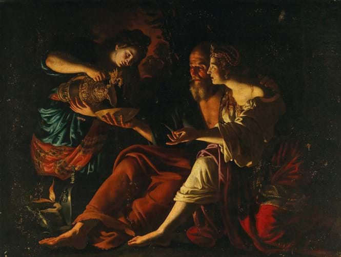 ‘Lot and His Daughters’ by Giovanni Francesco Guerrieri