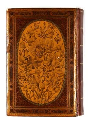 floral lacquer binding
