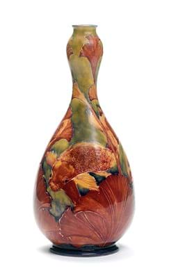 Moorcroft Flambe Carp vase 