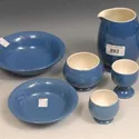 Moorcroft Powdered Blue breakfast set