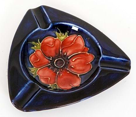 Moorcroft Anemone pattern ashtray