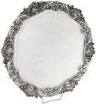 Victorian silver tray at Brunk