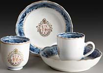 Chinese coffee cups ordered by Joshua Reynolds offered at Tennants