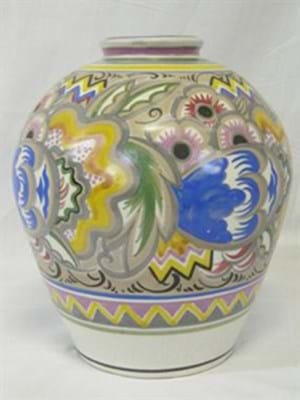 Poole Pottery Carter Stabler Adams vase designed by Truda Carter