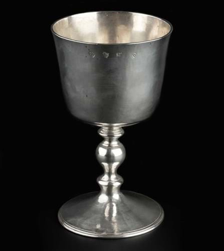 Commonwealth silver wine goblet