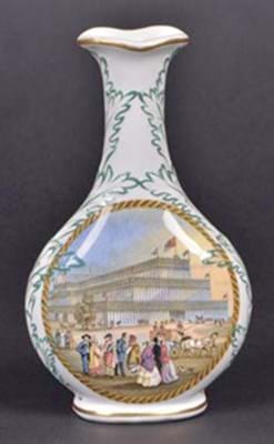 Victorian Prattware vase