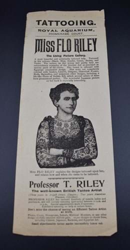Advertising poster for Miss Flo Riley