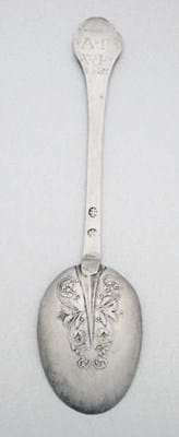 Charles II spoon with trefid terminal