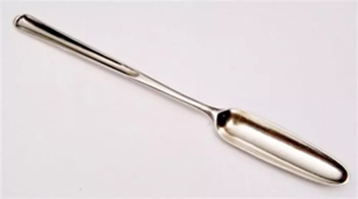 Silver specially shaped spoon