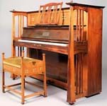 Piano and stool from 1901 Glasgow Exhibition surfaces at eclectic Ayrshire summer sale