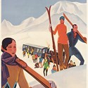Winter sports poster by Roger Broders