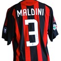 C Milan shirt worn by Paolo Maldini