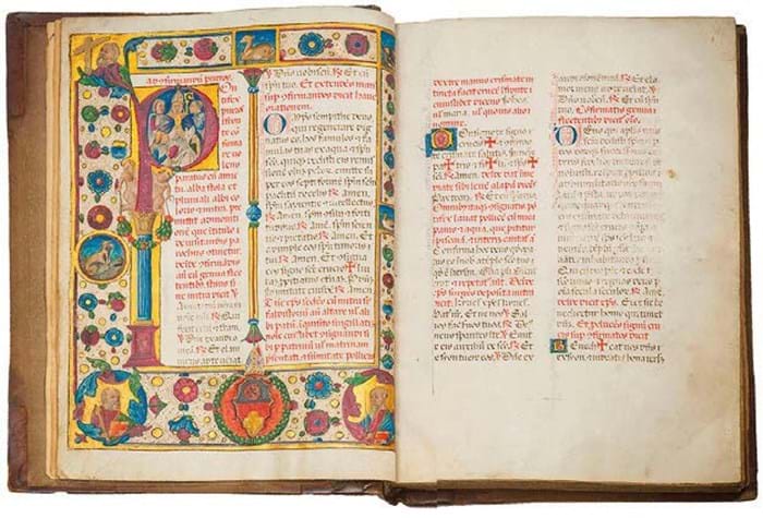Pontifical illuminated manuscript